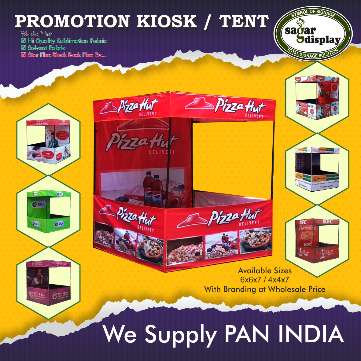Multicolor Promotional Canopy Tent