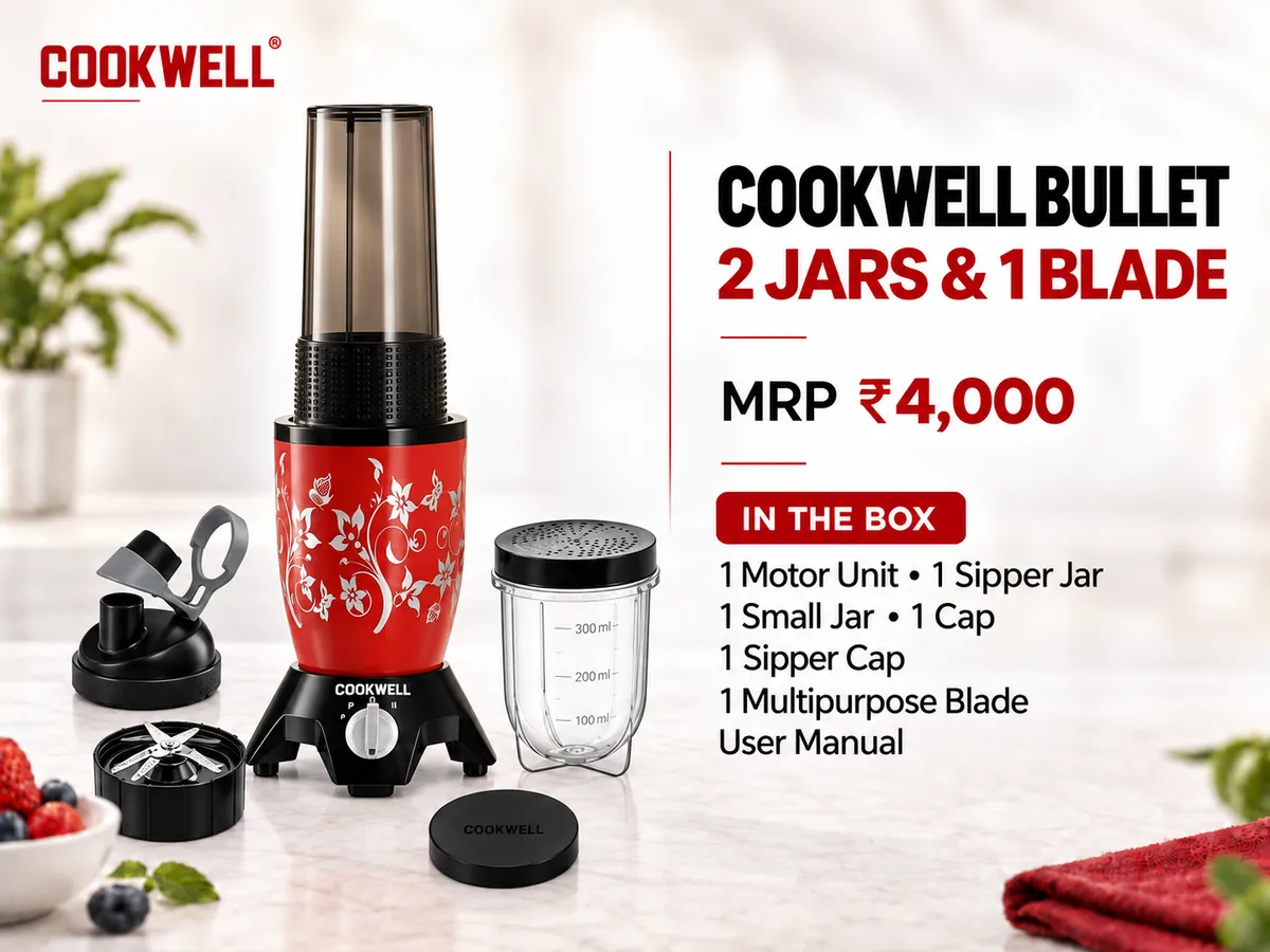 Cookwell Bullet 2 Jar & 1 Blade