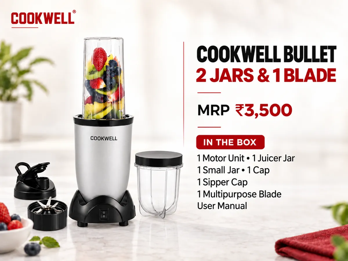 Cookwell Bullet 2 Jar & 1 Blade1