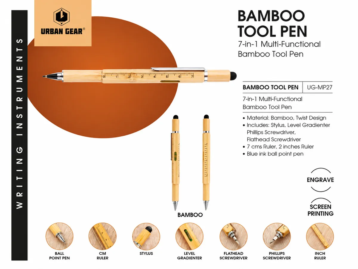 Urban Gear Bamboo Tool Pen