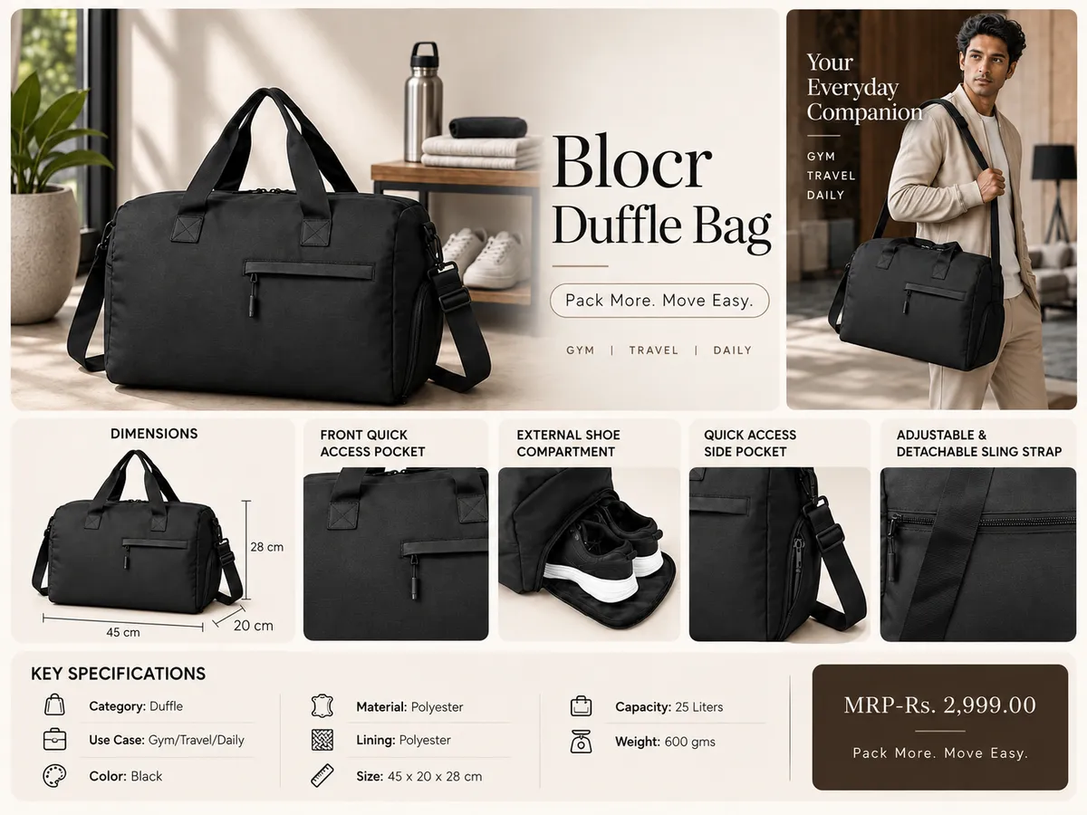 HOC Blocr Duffle Bag