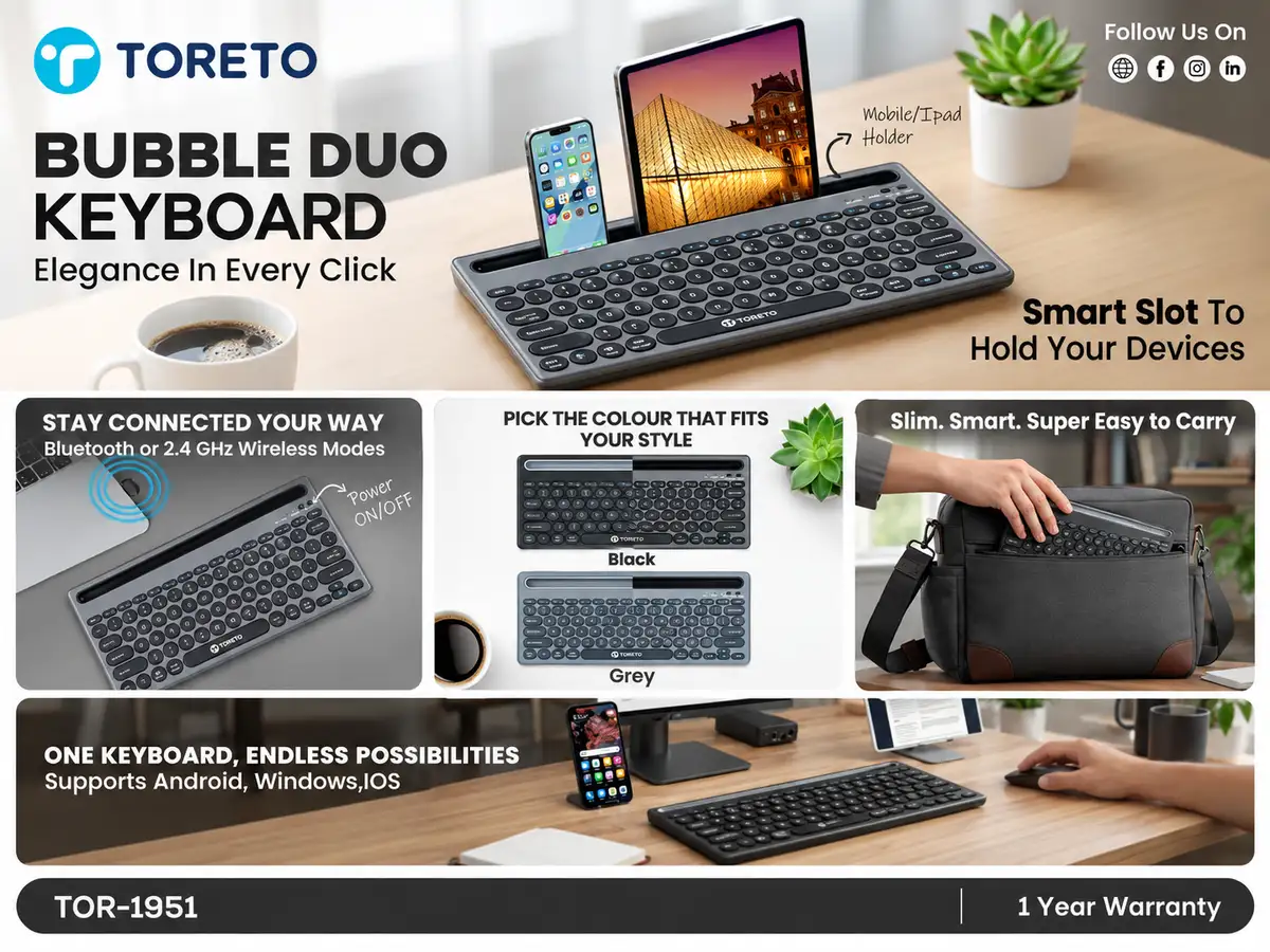 Toreto BubbleDuo Keyboard