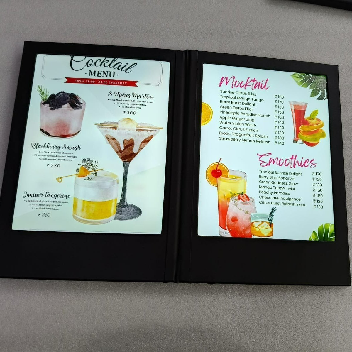 Restaurant Menu Book