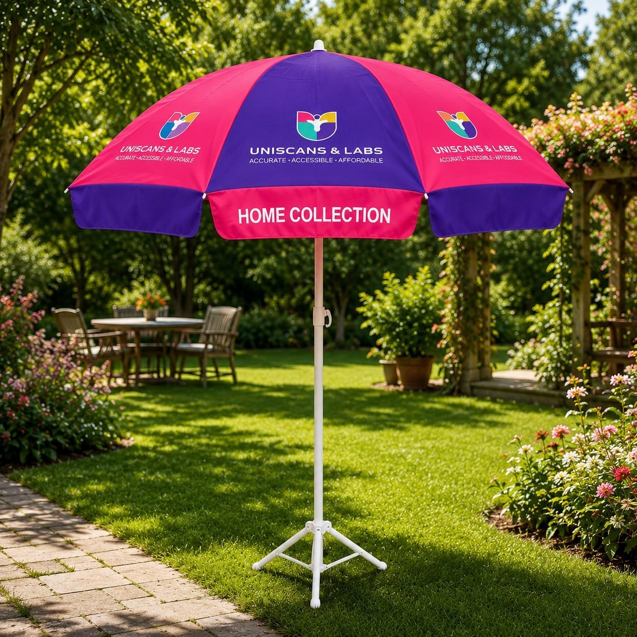 Printed Garden Umbrella