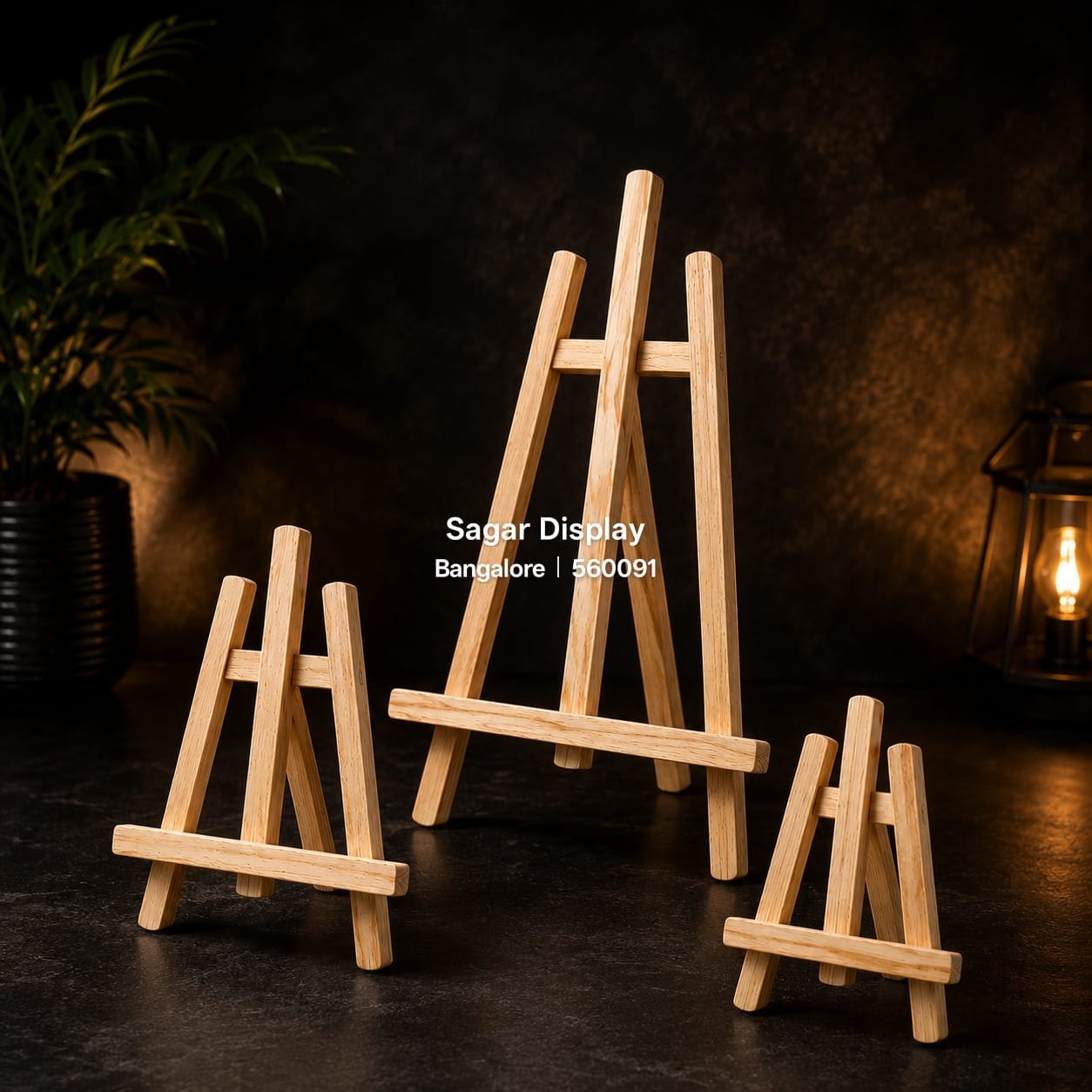 Mini Wood Easel Stand