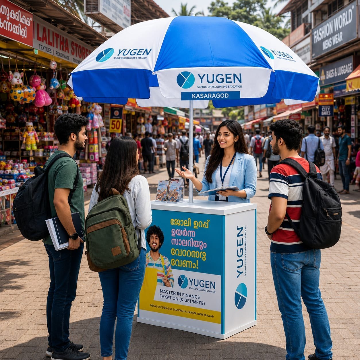 Promotional Table with Umbrella