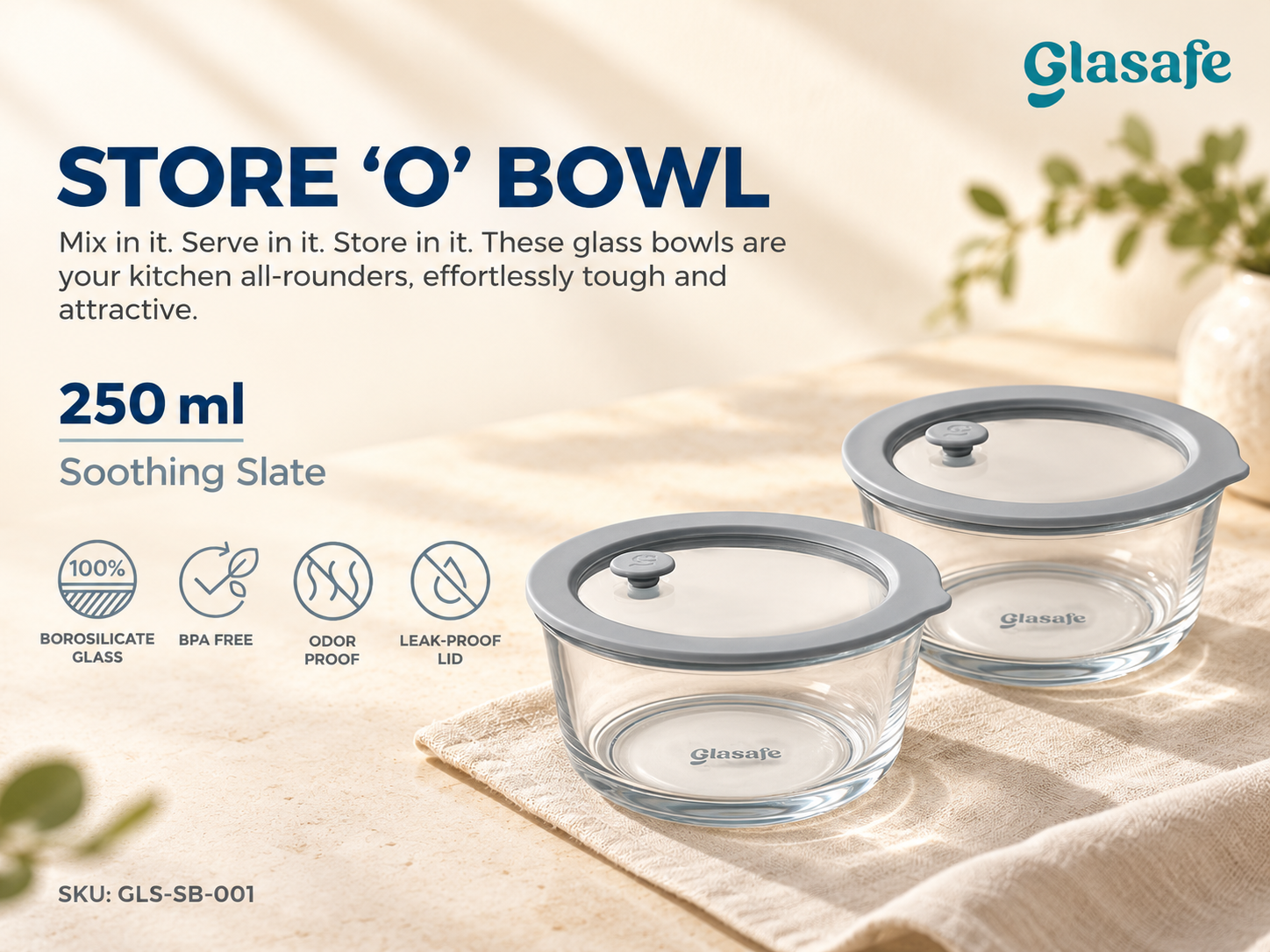 Glasafe Store 'O' Bowl 250ml