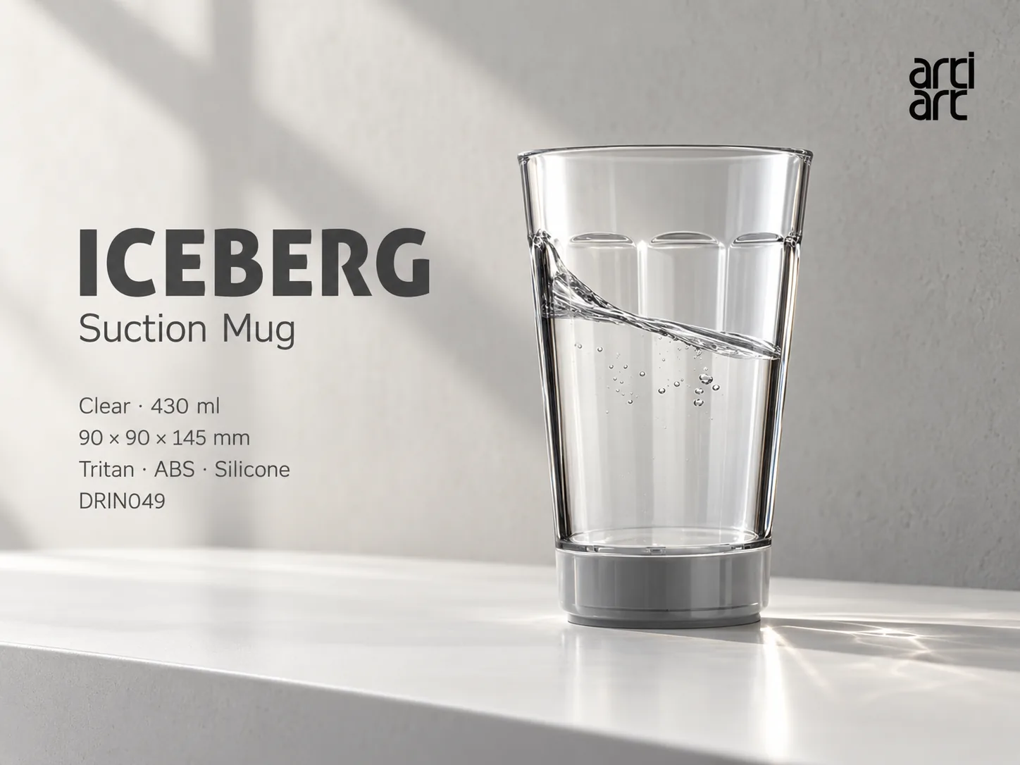 ArtiArt Iceberg Suction Mug 430ml