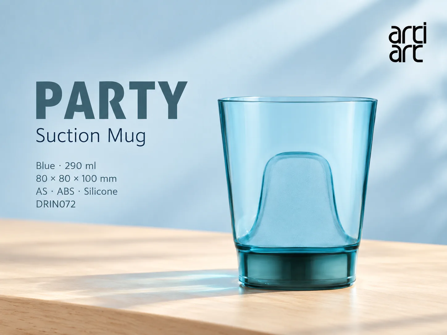 ArtiArt Party Suction Mug 290ml