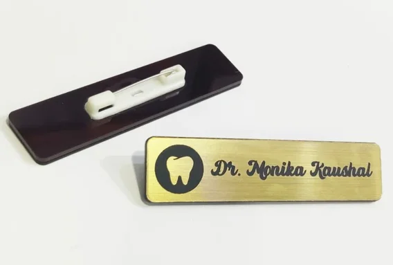 ABS & Acrylic Engraved Staff Name Badges