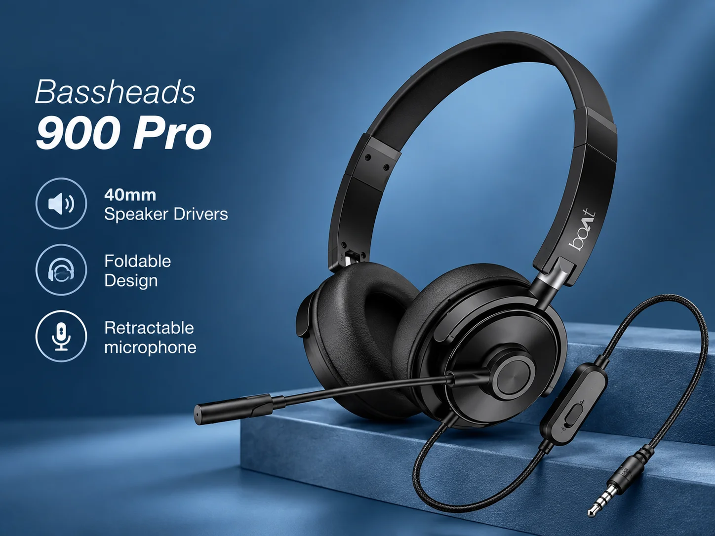 Boat Bassheads 900 Pro Wired Headphones