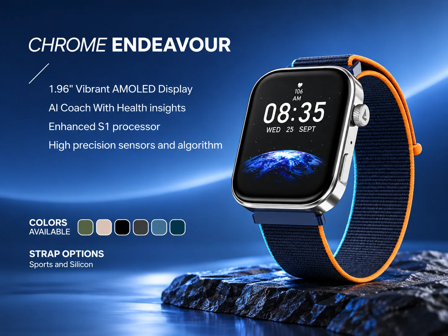 Boat Chrome ENDEAVOUR Smartwatch