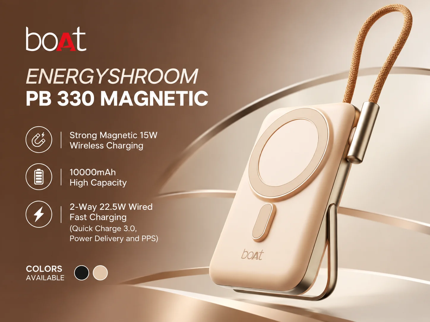 Boat EnergyShroom PB 330 MAGNETIC Power Bank