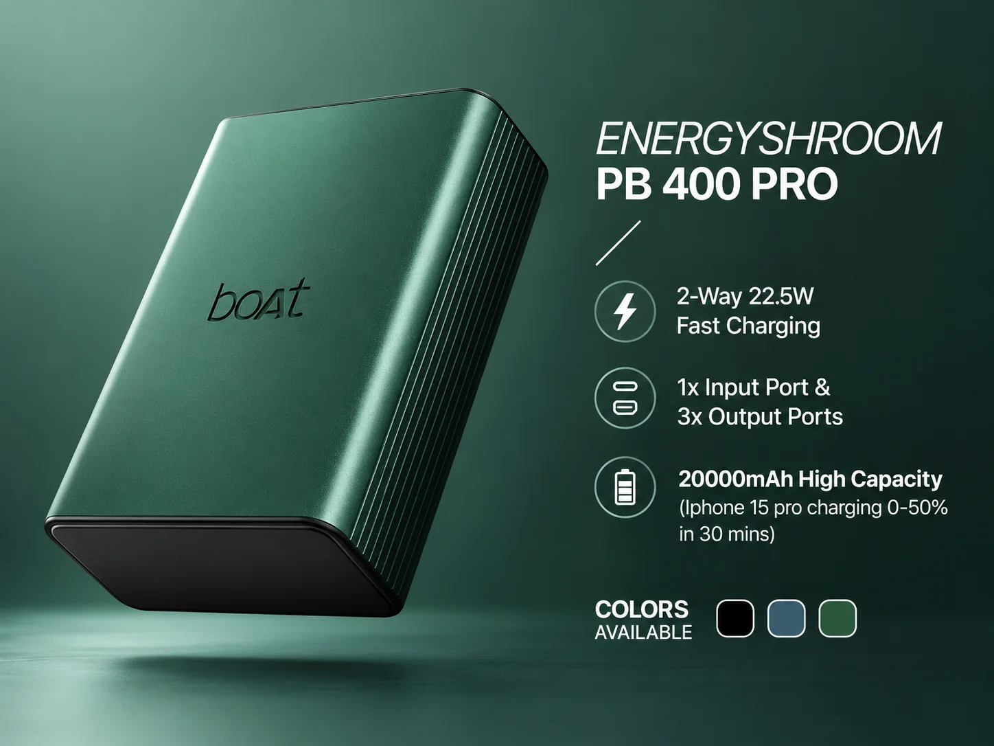 Boat EnergyShroom PB 400 PRO Power Bank