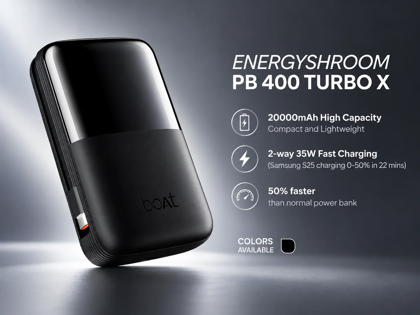 Boat EnergyShroom PB 400 TURBO X Power Bank