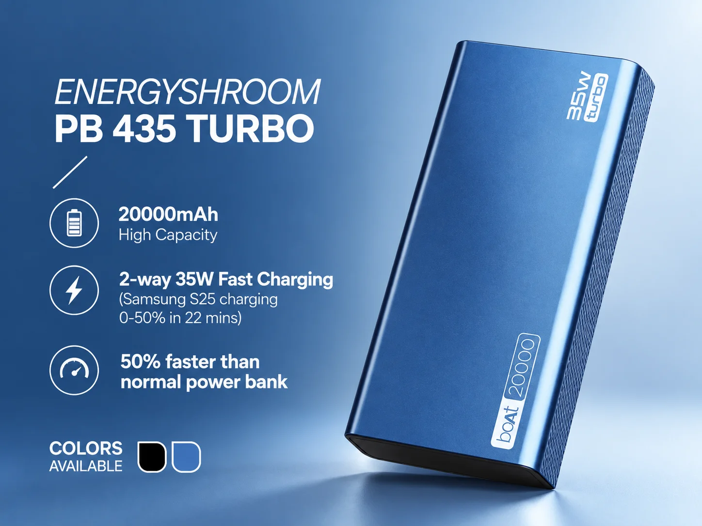 Boat EnergyShroom PB 435 TURBO Power Bank