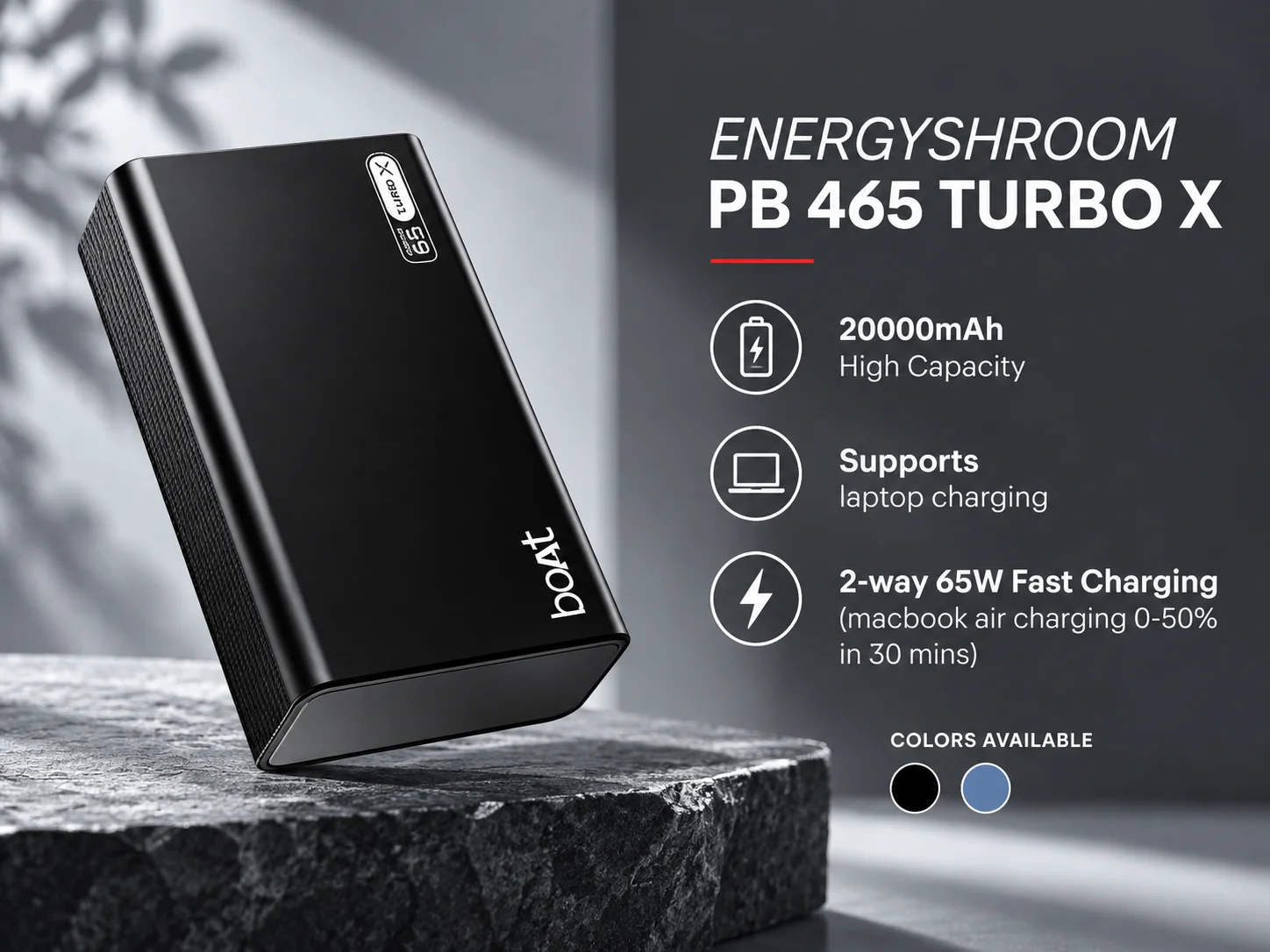 Boat EnergyShroom PB 465 TURBO X Power Bank