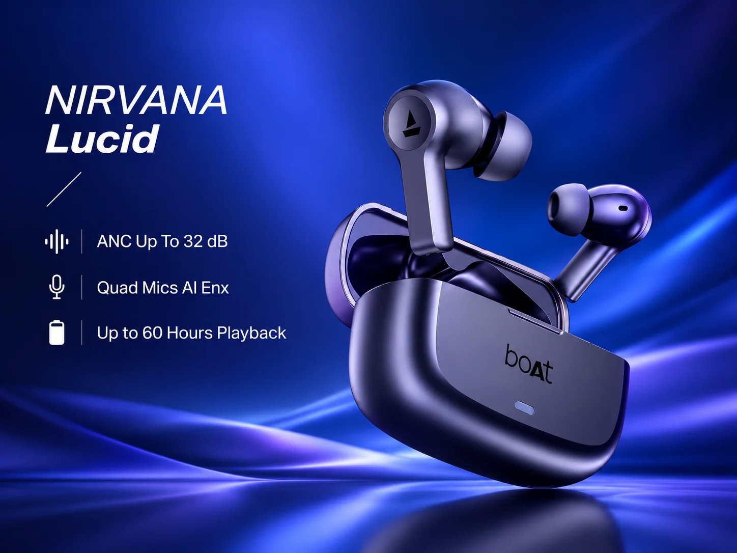Boat Nirvana Lucid True Wireless Earbuds