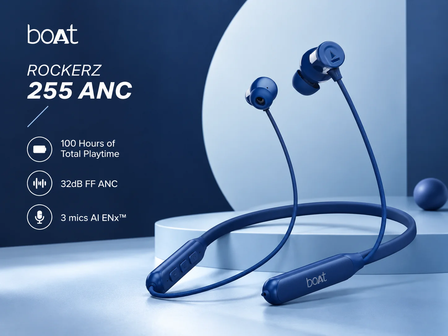 Boat Rockerz 255 ANC Wireless Neckband