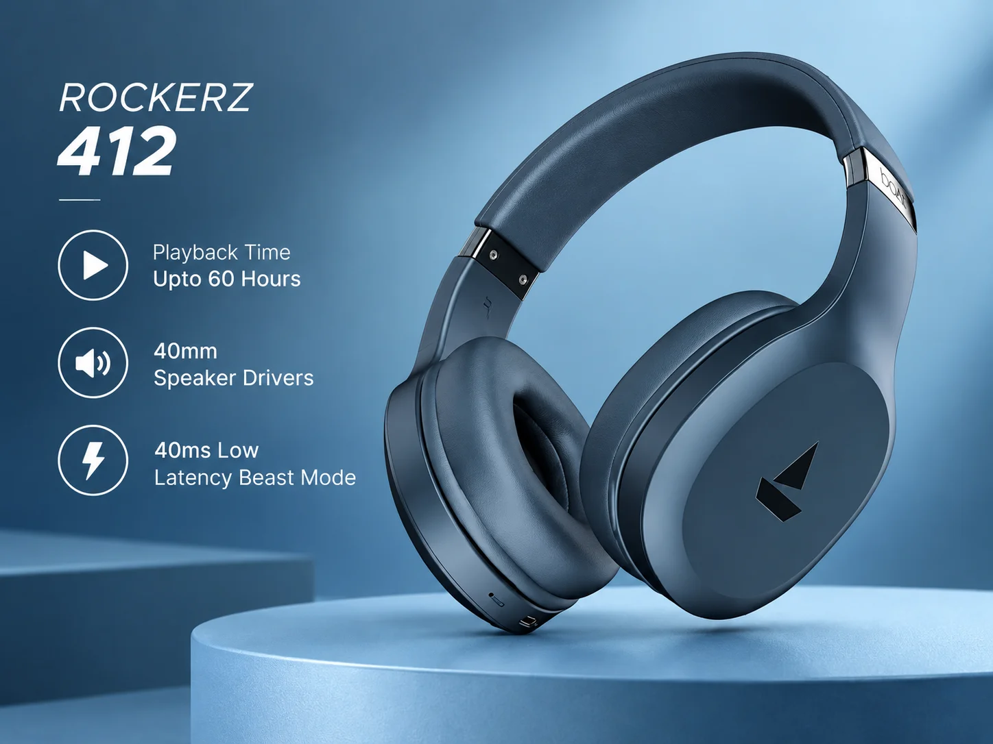 Boat Rockerz 412 Wireless Headphones