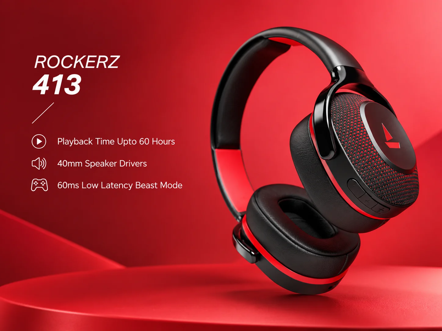 Boat Rockerz 413 Wireless Headphones