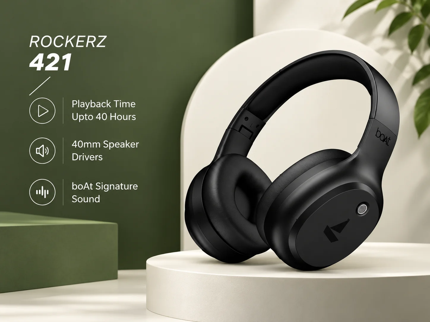 Boat Rockerz 421 Wireless Headphones