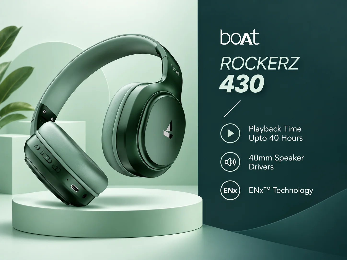 Boat Rockerz 430 Wireless Headphones