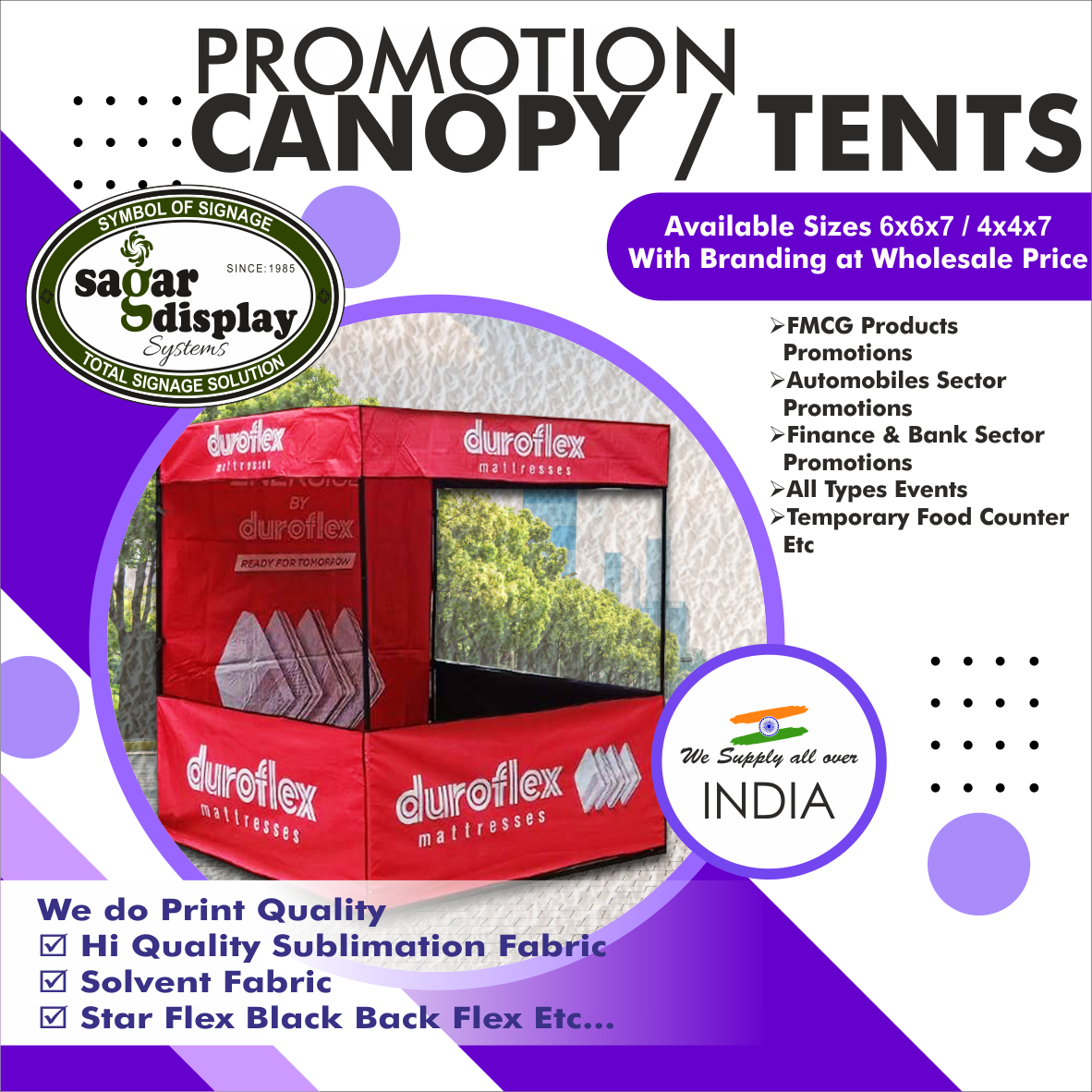 Printed Promotional Canopy Tent