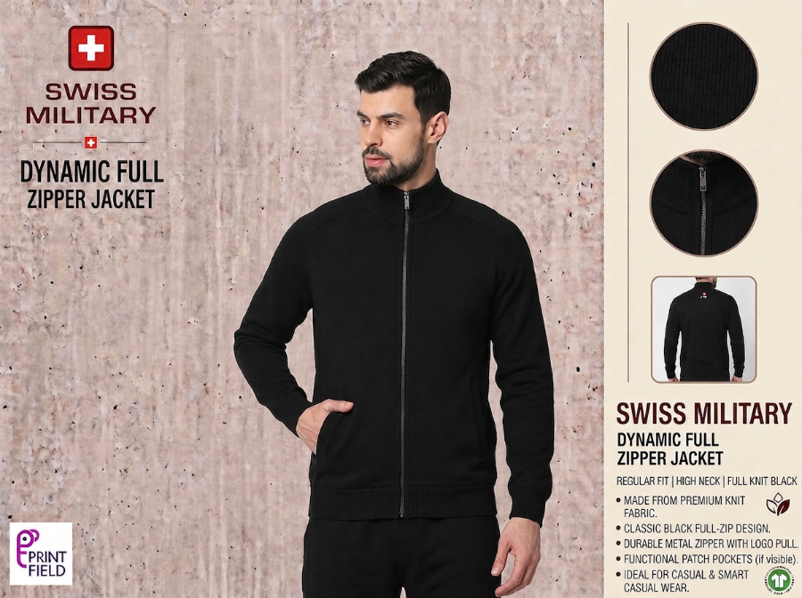 Swiss Military Dynamic Full Zipper jacket