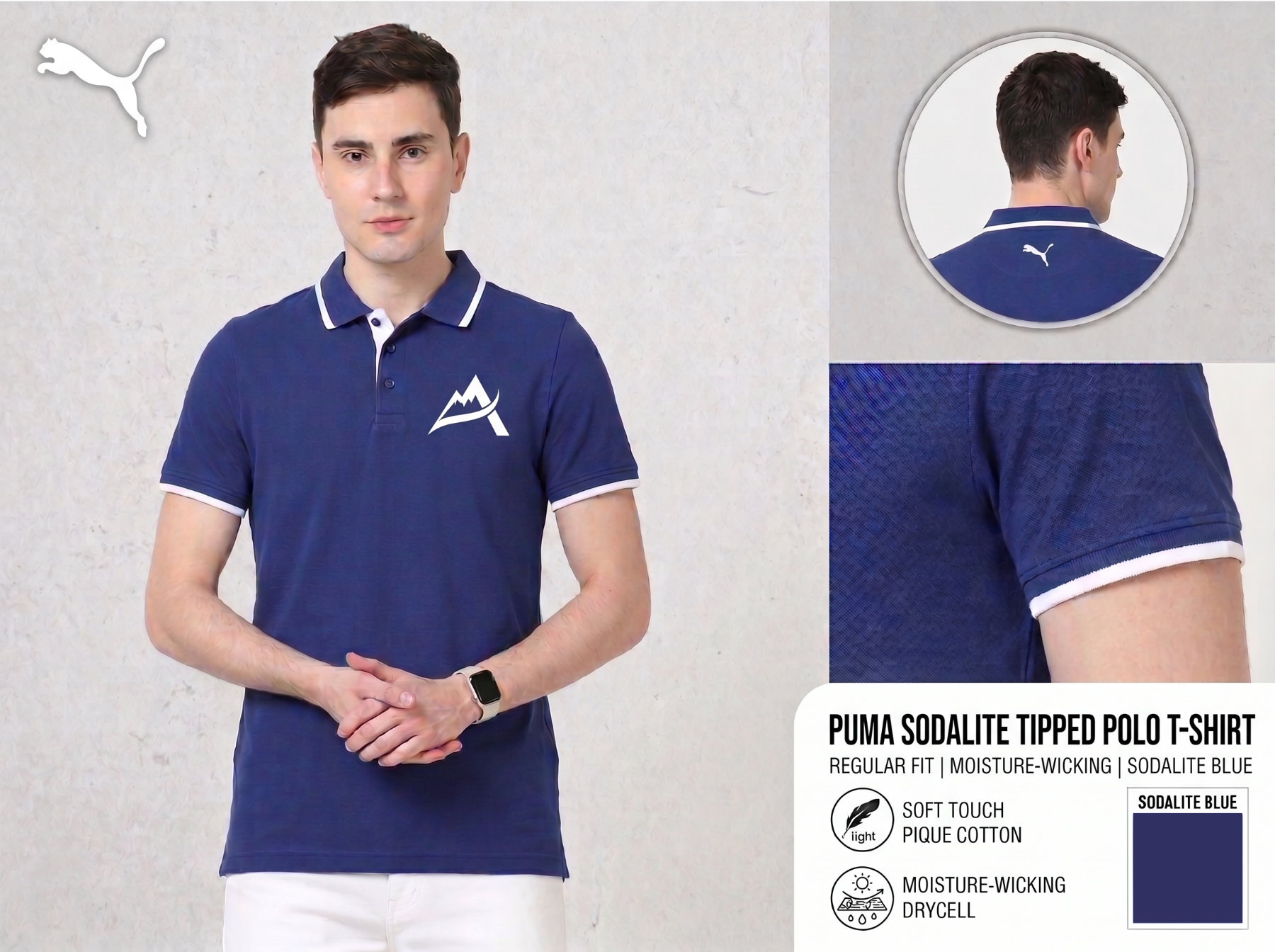 Puma Pique Tipping Polo T-shirt