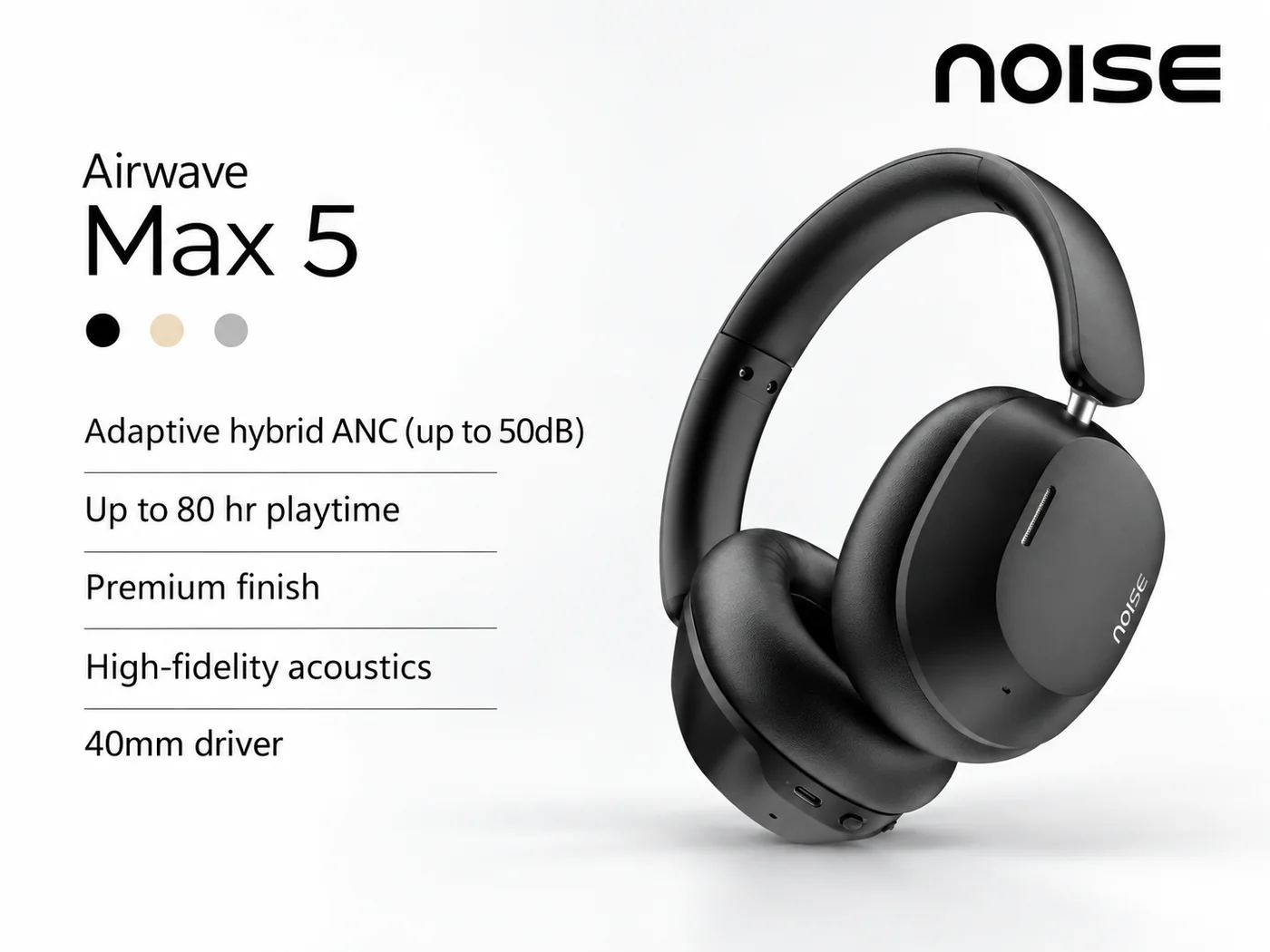 Noise Airwave Max 5 Wireless Headphones