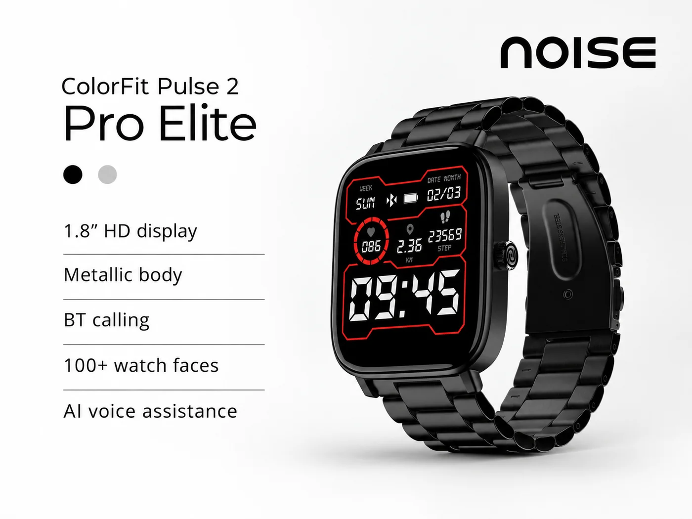 Noise ColorFit Pulse 2 Pro Elite Smartwatch
