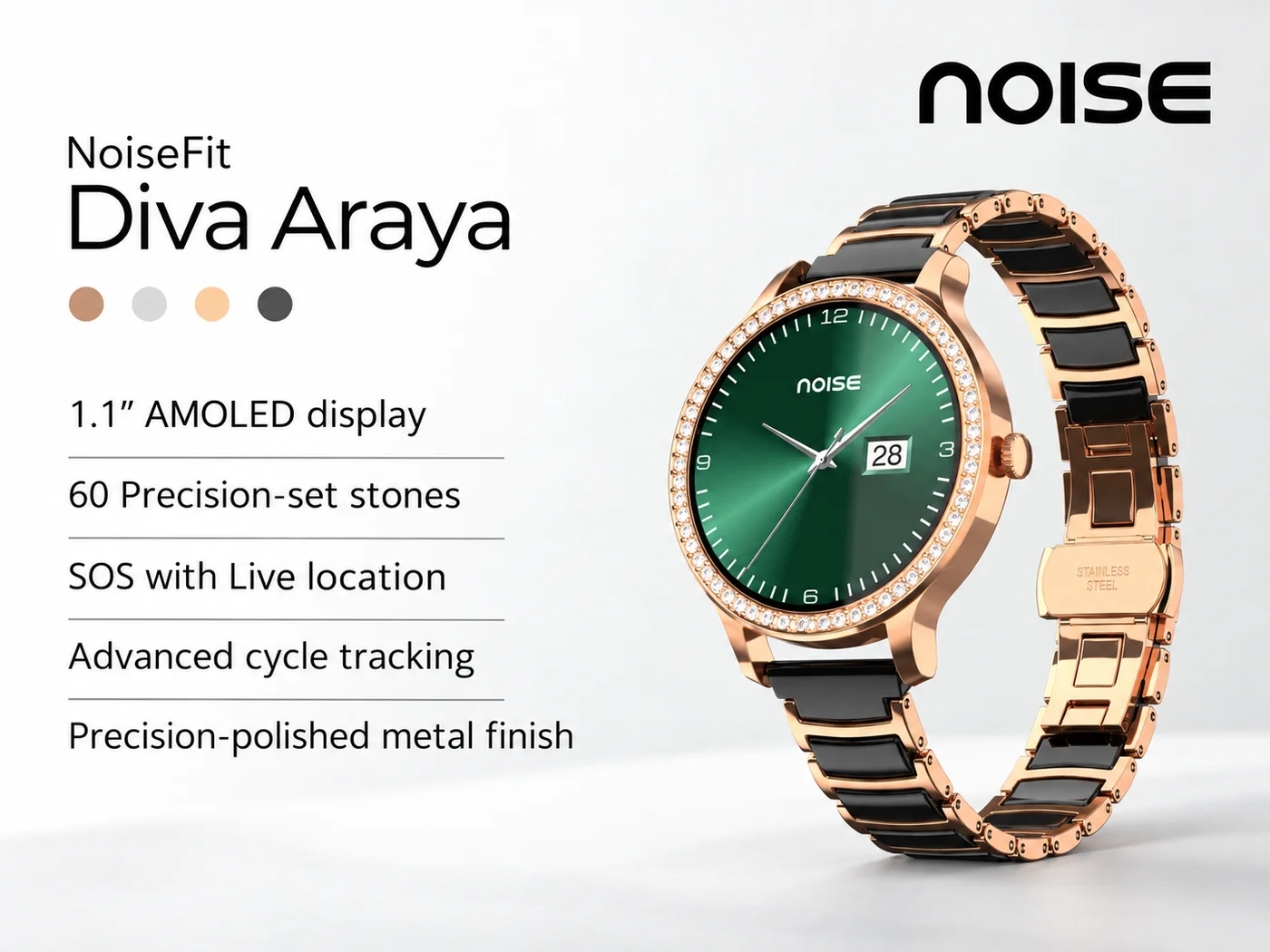 NoiseFit Diva Araya Smartwatch