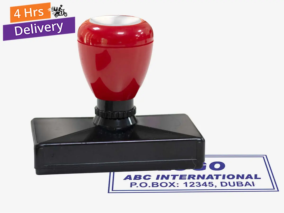 Large Pre-ink Rubber Stamps
