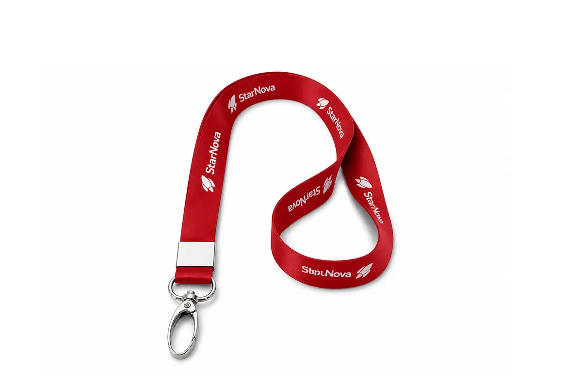Premium Satin Lanyard with Metal Hook