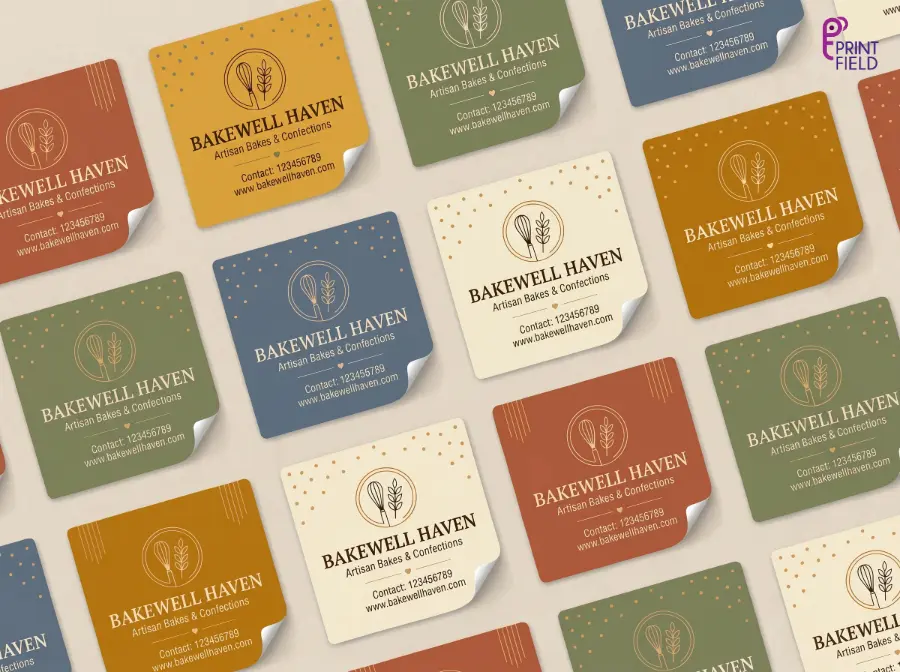 Square Sticker Singles