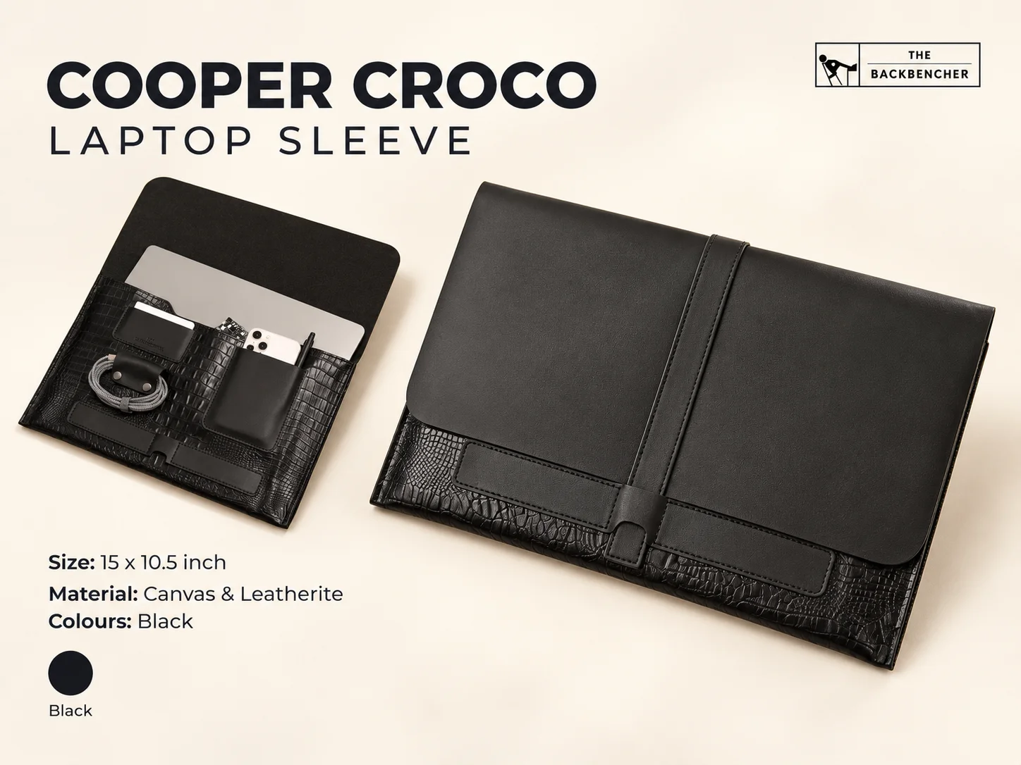 TBH Cooper Croco Laptop Sleeve