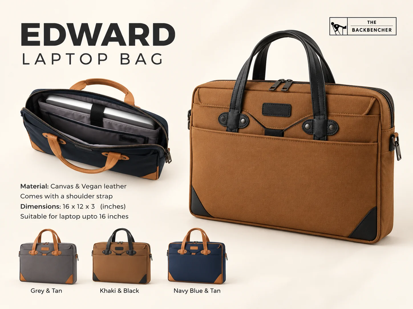 TBH Edward Laptop Bag