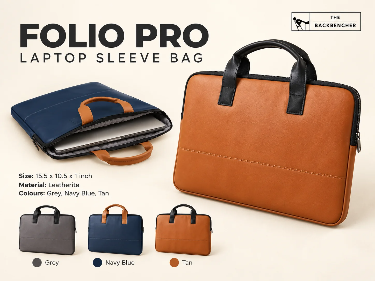 TBH Folio Pro Laptop Sleeve Bag