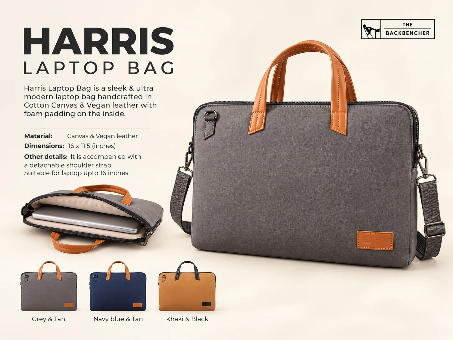 TBH Harris Laptop Bag