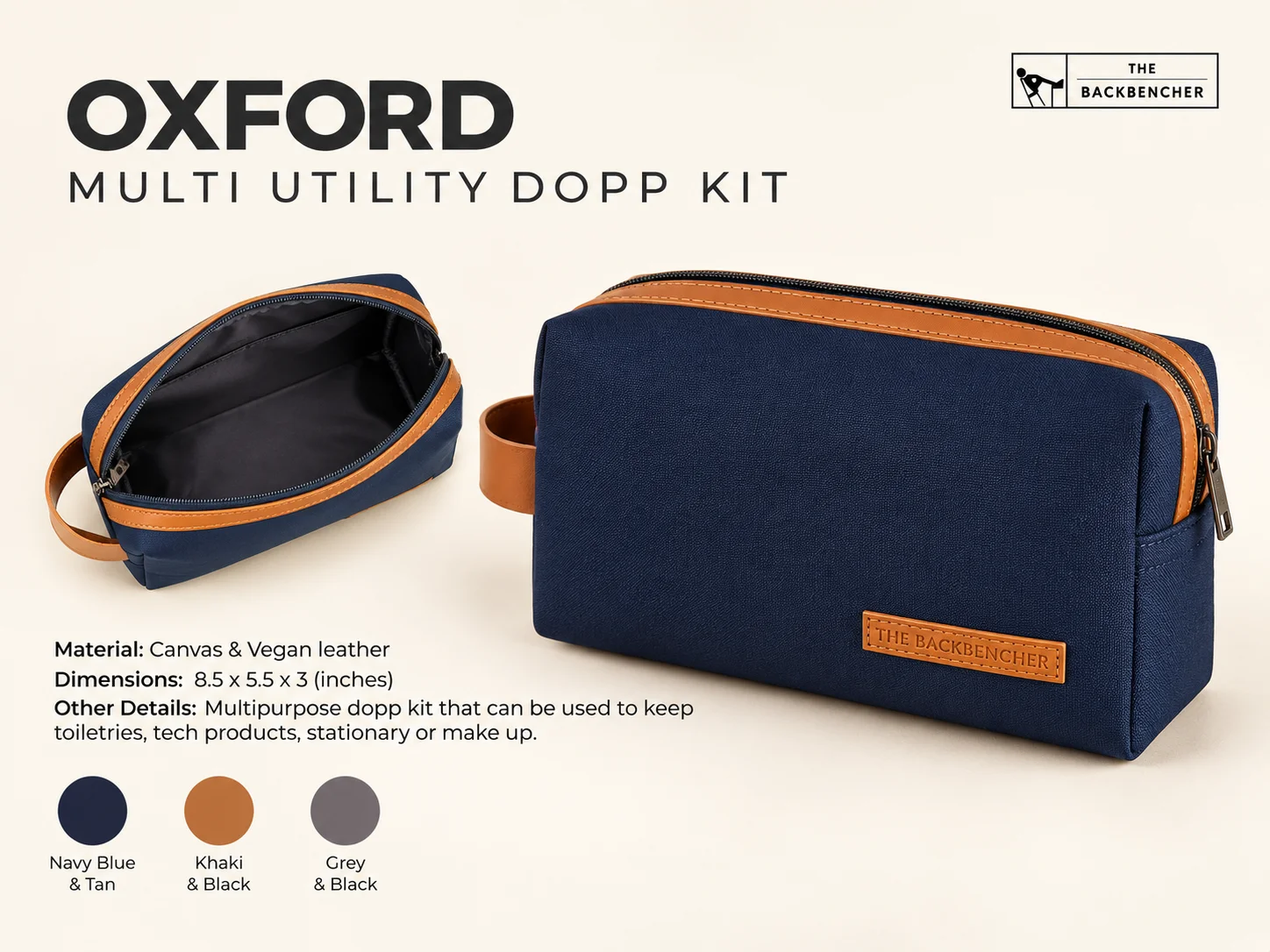 TBH Oxford Multi Utility Dopp Kit