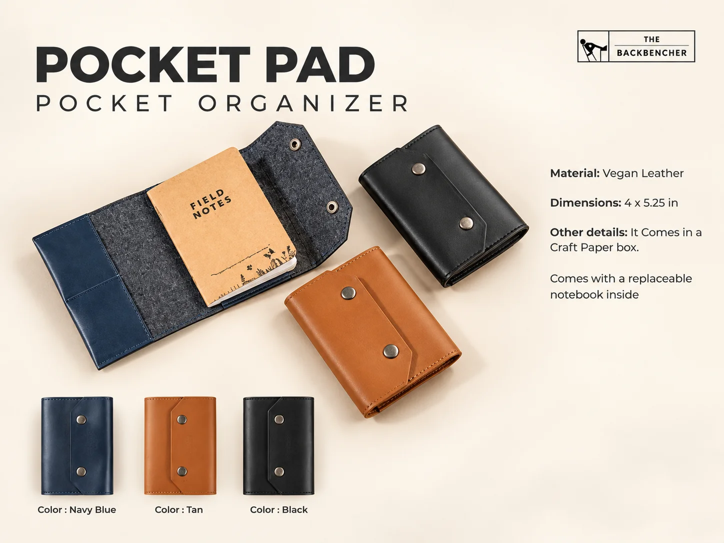 TBH Pocket Pad Pocket Organizer