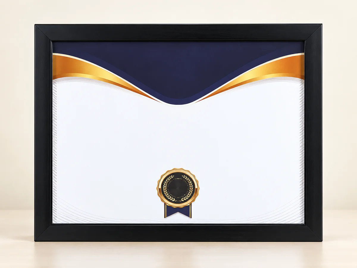 Certificate Frame A4 1 inch beading