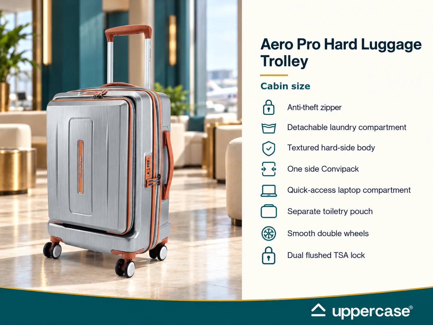 Uppercase Aero Pro Hard Luggage Trolley