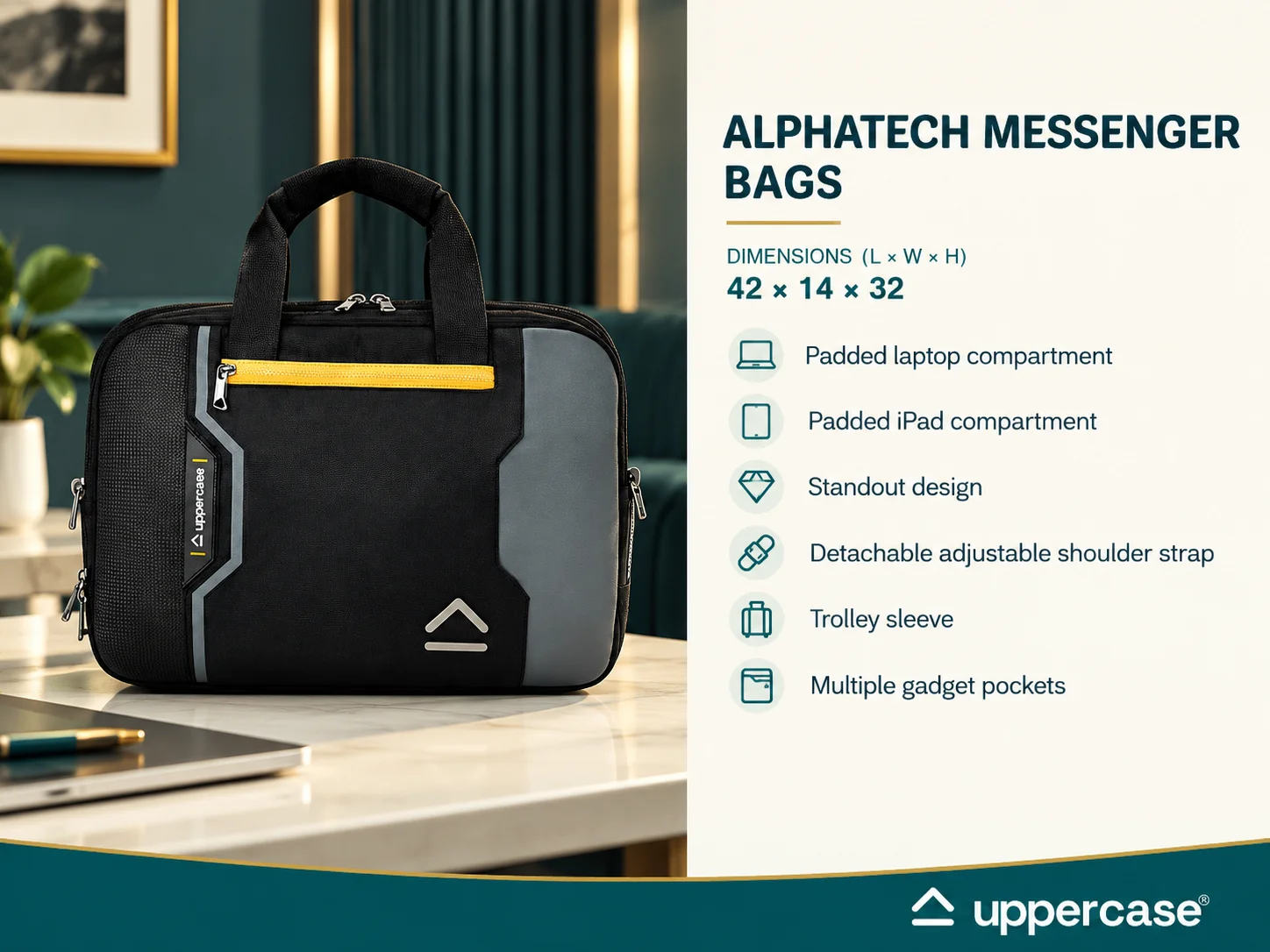 Uppercase Alphatech Messenger Bag