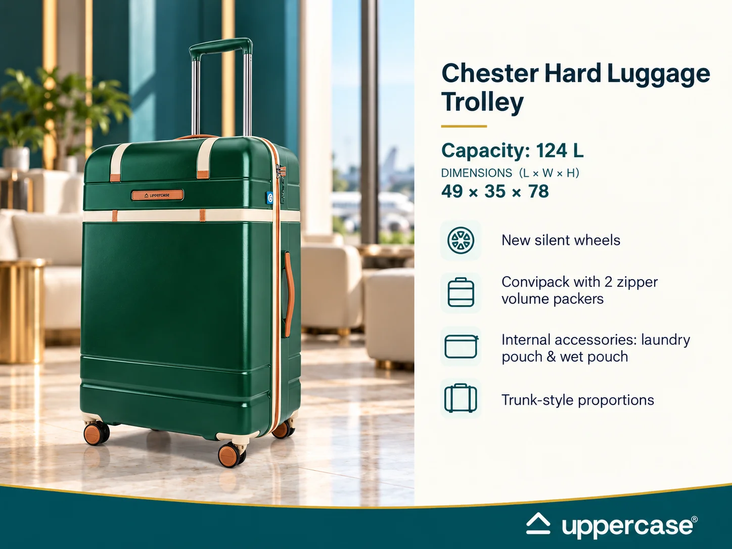 Uppercase Chester Hard Luggage Trolley