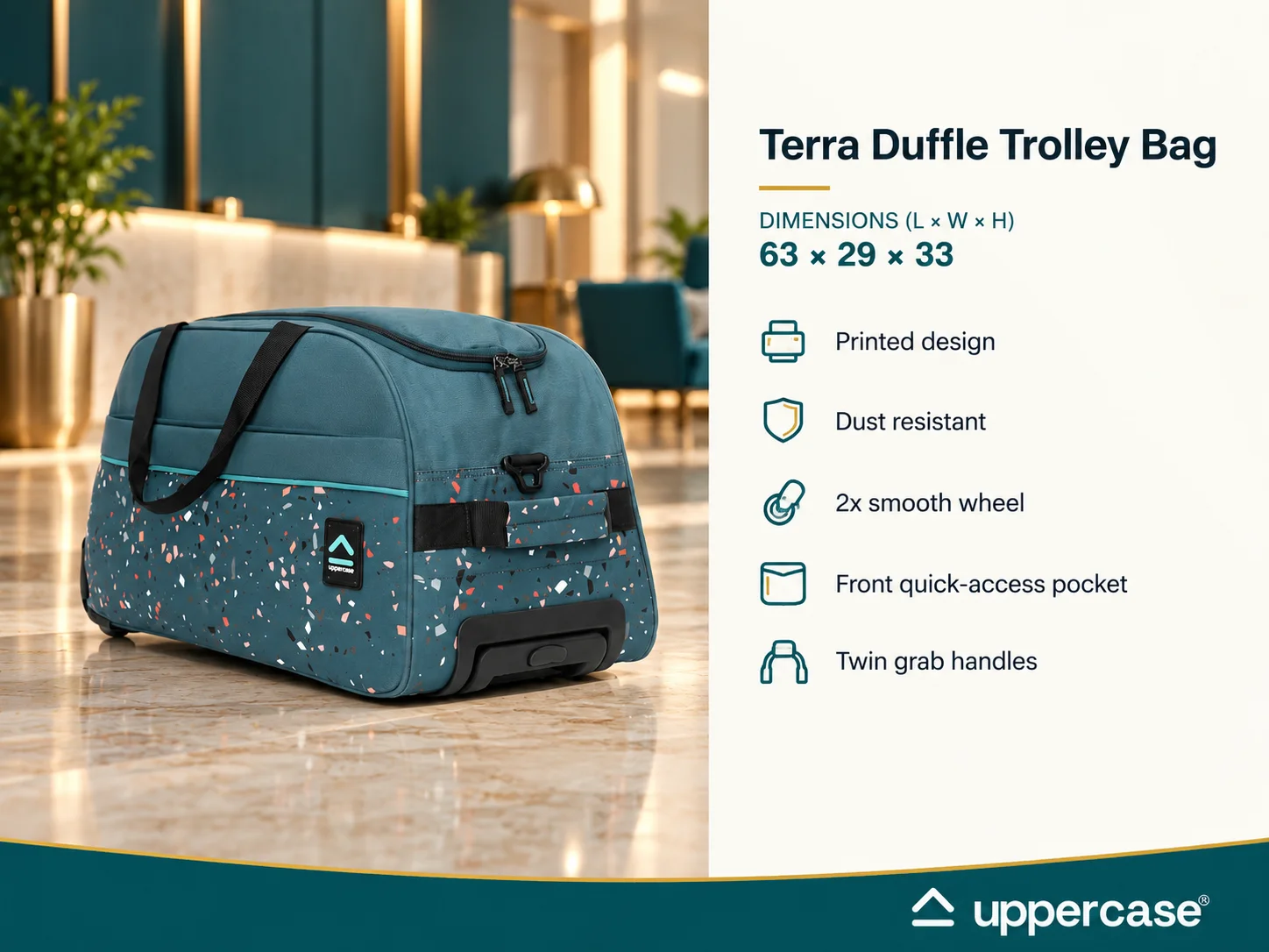 Uppercase Terra Duffle Trolley Bag